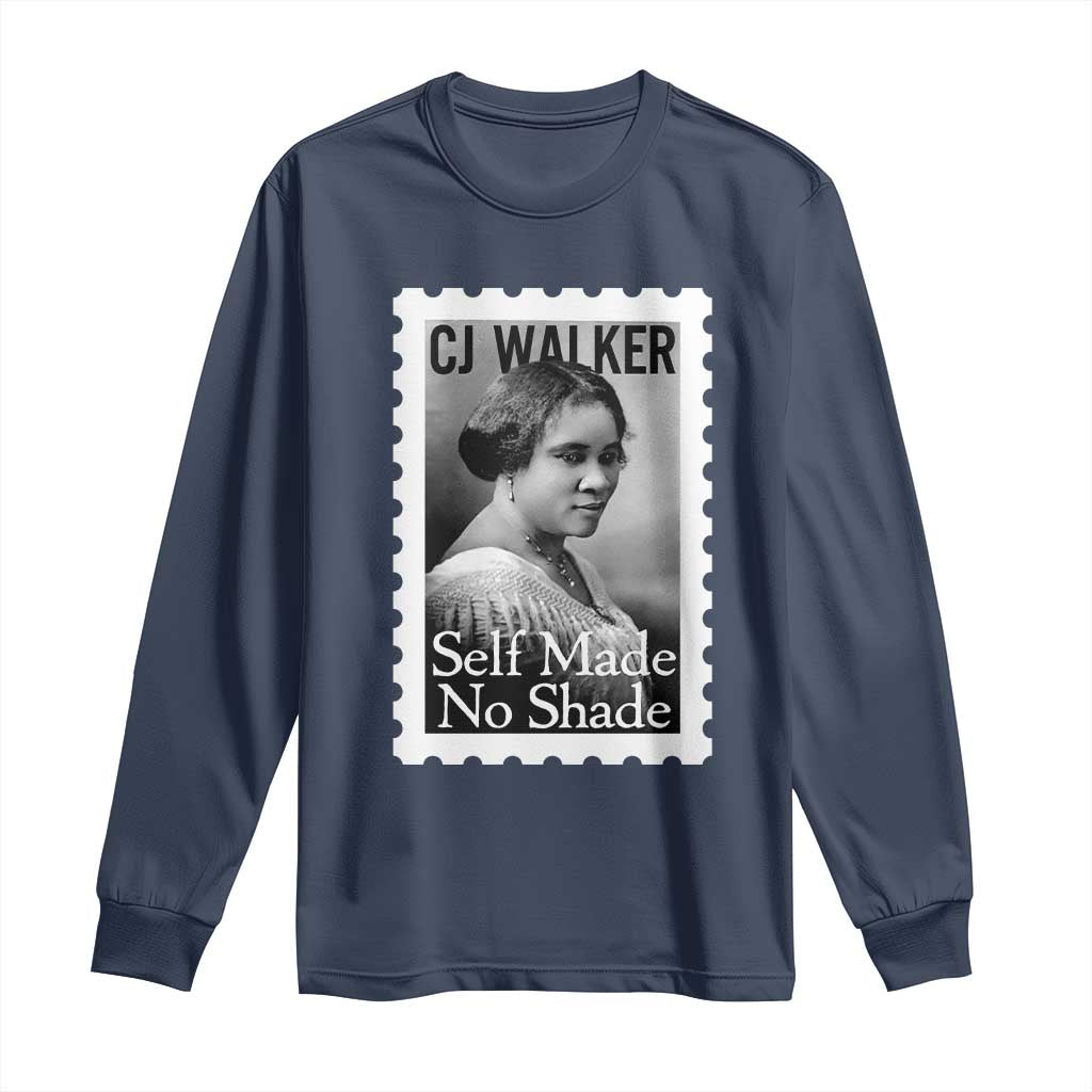 Madam CJ Walker Long Sleeve Shirt Strong Black Woman Leader - Wonder Print Shop