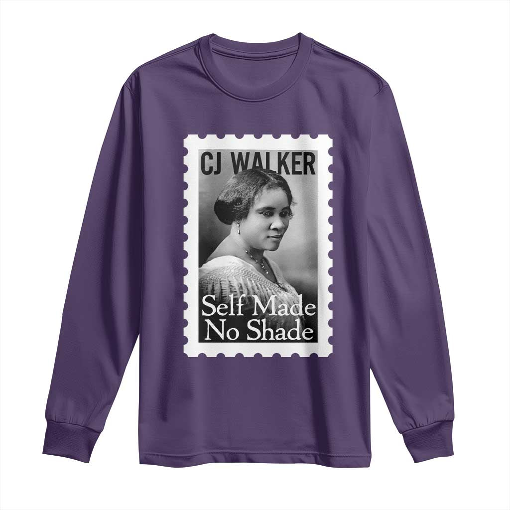 Madam CJ Walker Long Sleeve Shirt Strong Black Woman Leader - Wonder Print Shop