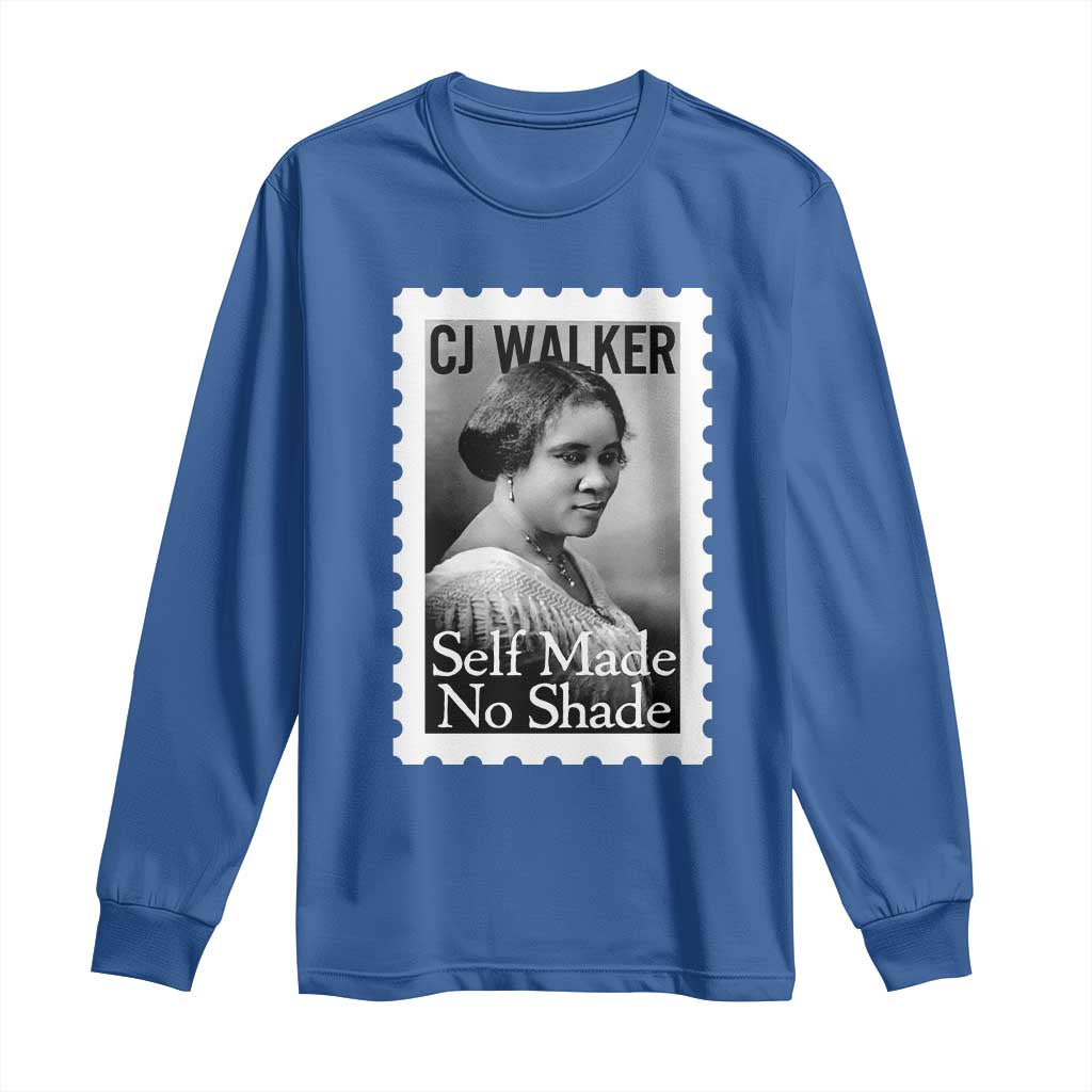 Madam CJ Walker Long Sleeve Shirt Strong Black Woman Leader - Wonder Print Shop