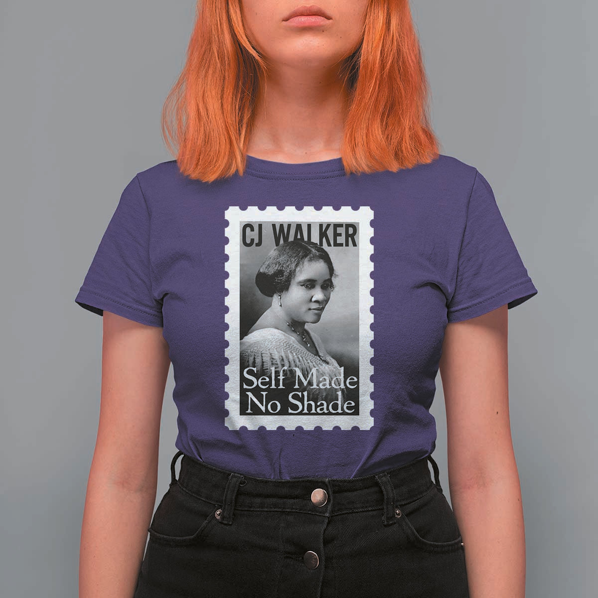 Madam CJ Walker T Shirt For Women Strong Black Woman Leader - Wonder Print Shop