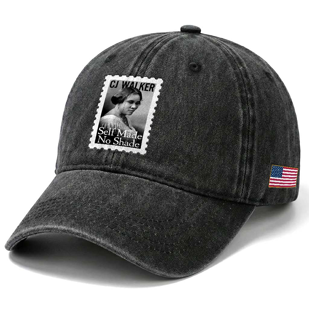 Madam CJ Walker Washed Cotton Baseball Cap Strong Black Woman Leader