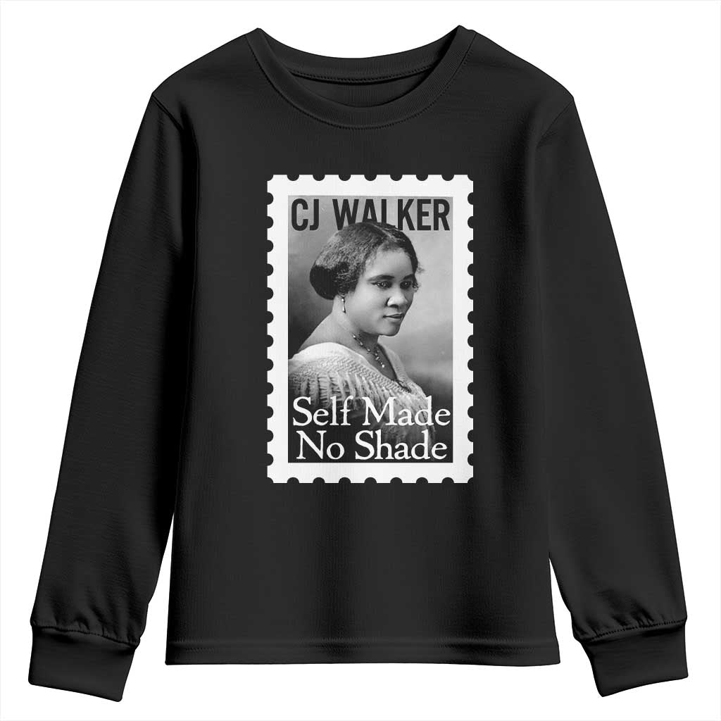 Madam CJ Walker Youth Sweatshirt Strong Black Woman Leader - Wonder Print Shop