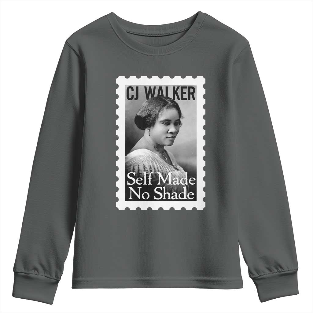 Madam CJ Walker Youth Sweatshirt Strong Black Woman Leader - Wonder Print Shop