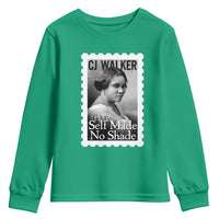 Madam CJ Walker Youth Sweatshirt Strong Black Woman Leader - Wonder Print Shop