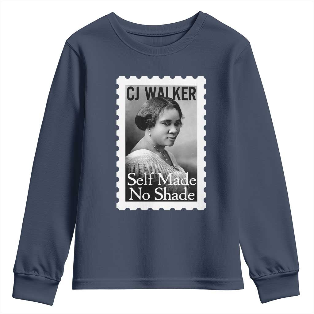 Madam CJ Walker Youth Sweatshirt Strong Black Woman Leader - Wonder Print Shop