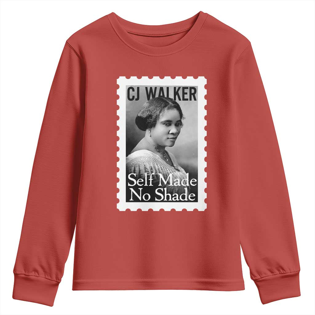 Madam CJ Walker Youth Sweatshirt Strong Black Woman Leader - Wonder Print Shop