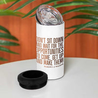 Madam CJ Walker Quote 4 in 1 Can Cooler Tumbler Get Up And Make Opportunities - Wonder Print Shop