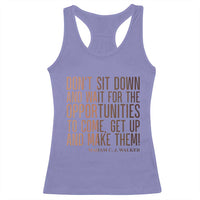 Madam CJ Walker Quote Racerback Tank Top Get Up And Make Opportunities - Wonder Print Shop