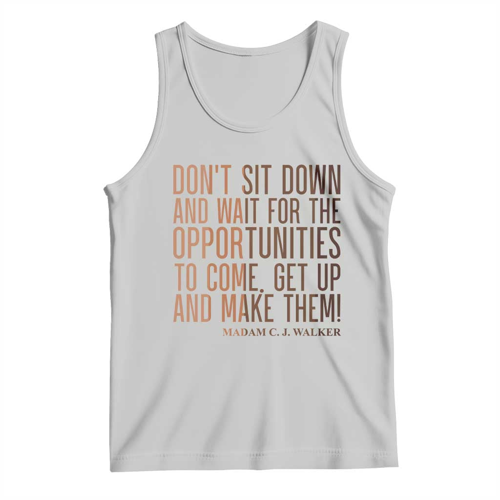 Madam CJ Walker Quote Tank Top Get Up And Make Opportunities - Wonder Print Shop