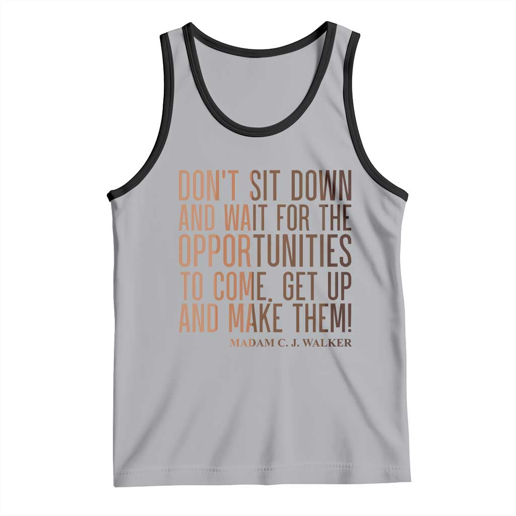 Madam CJ Walker Quote Tank Top Get Up And Make Opportunities - Wonder Print Shop