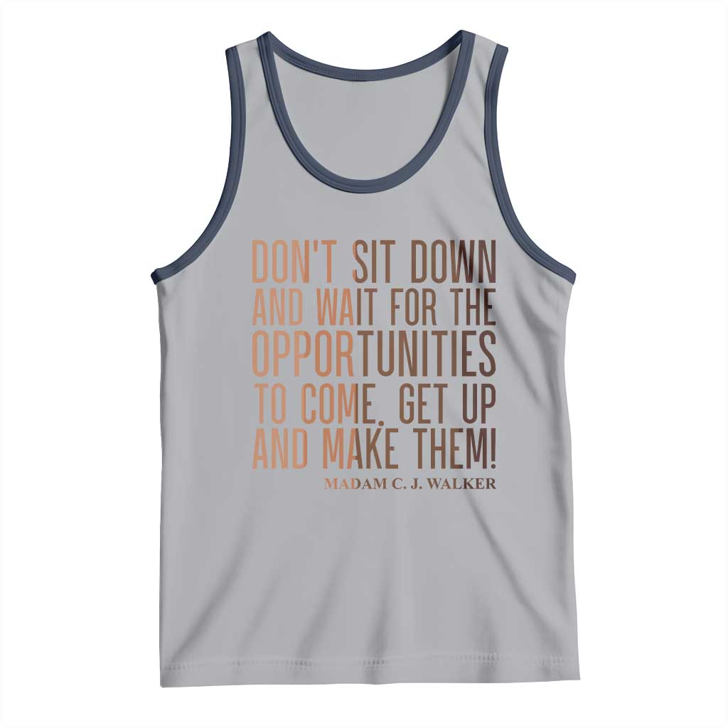 Madam CJ Walker Quote Tank Top Get Up And Make Opportunities - Wonder Print Shop