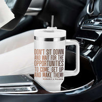 Madam CJ Walker Quote Tumbler With Handle Get Up And Make Opportunities - Wonder Print Shop