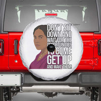 Madam CJ Walker Quote Spare Tire Cover Do Not Sit Down And Wait For Opportunities - Wonder Print Shop