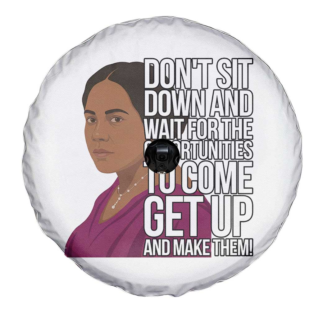 Madam CJ Walker Quote Spare Tire Cover Do Not Sit Down And Wait For Opportunities - Wonder Print Shop