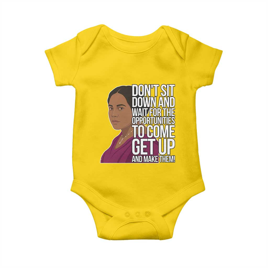Madam CJ Walker Quote Baby Onesie Do Not Sit Down And Wait For Opportunities - Wonder Print Shop