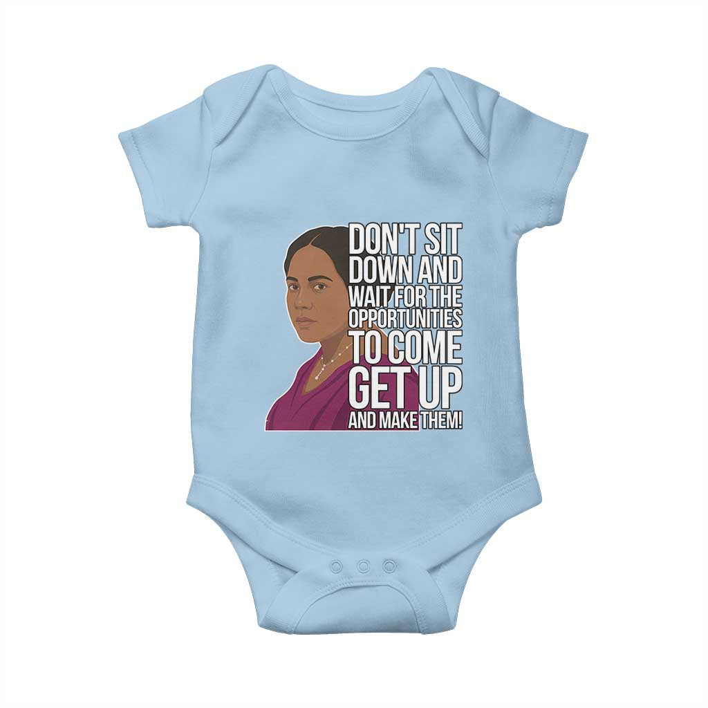 Madam CJ Walker Quote Baby Onesie Do Not Sit Down And Wait For Opportunities - Wonder Print Shop