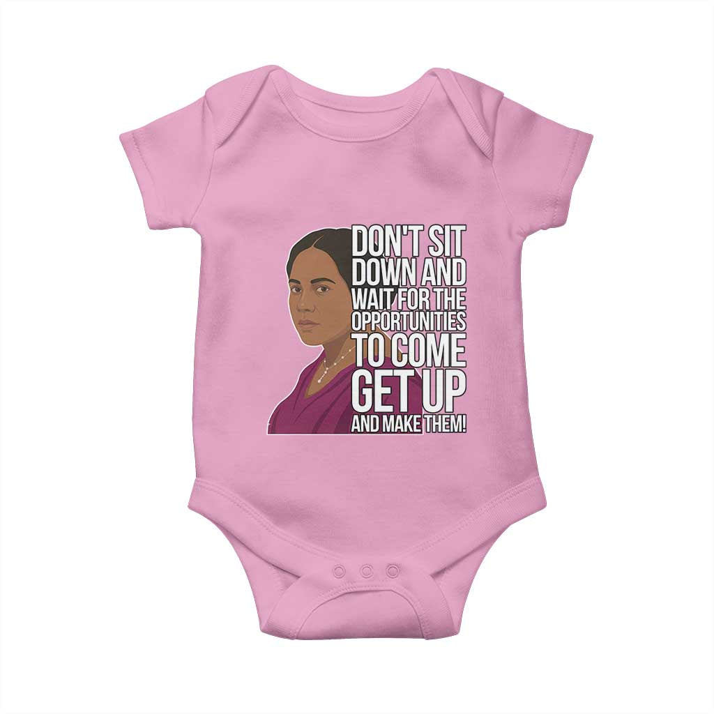 Madam CJ Walker Quote Baby Onesie Do Not Sit Down And Wait For Opportunities - Wonder Print Shop