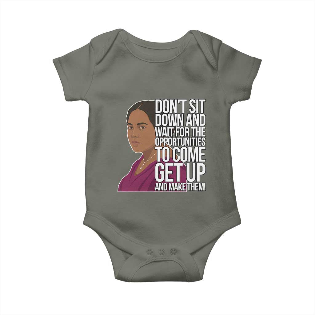 Madam CJ Walker Quote Baby Onesie Do Not Sit Down And Wait For Opportunities - Wonder Print Shop