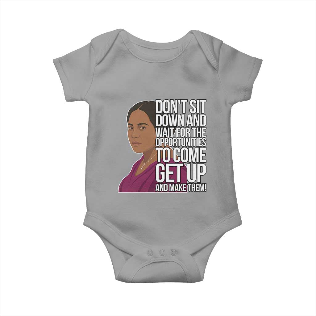 Madam CJ Walker Quote Baby Onesie Do Not Sit Down And Wait For Opportunities - Wonder Print Shop