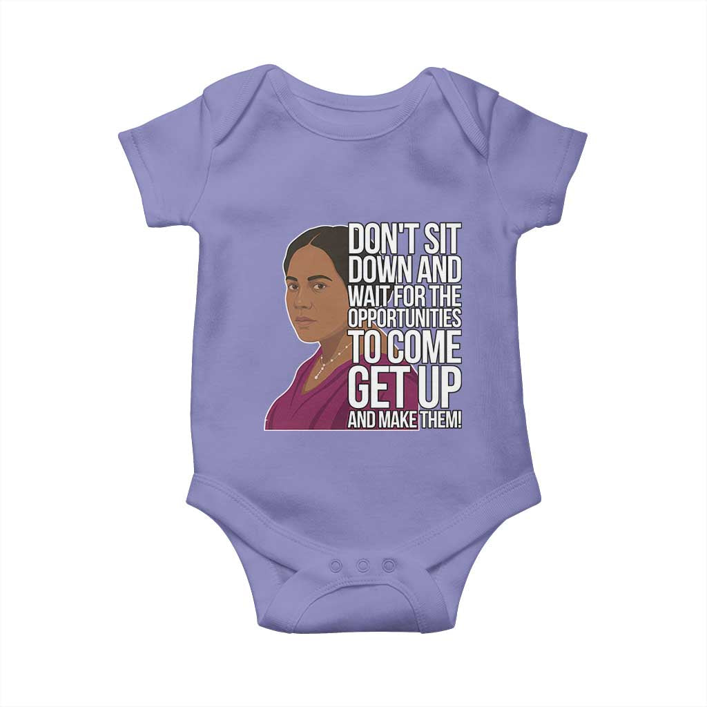 Madam CJ Walker Quote Baby Onesie Do Not Sit Down And Wait For Opportunities - Wonder Print Shop