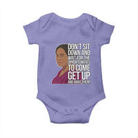 Madam CJ Walker Quote Baby Onesie Do Not Sit Down And Wait For Opportunities - Wonder Print Shop