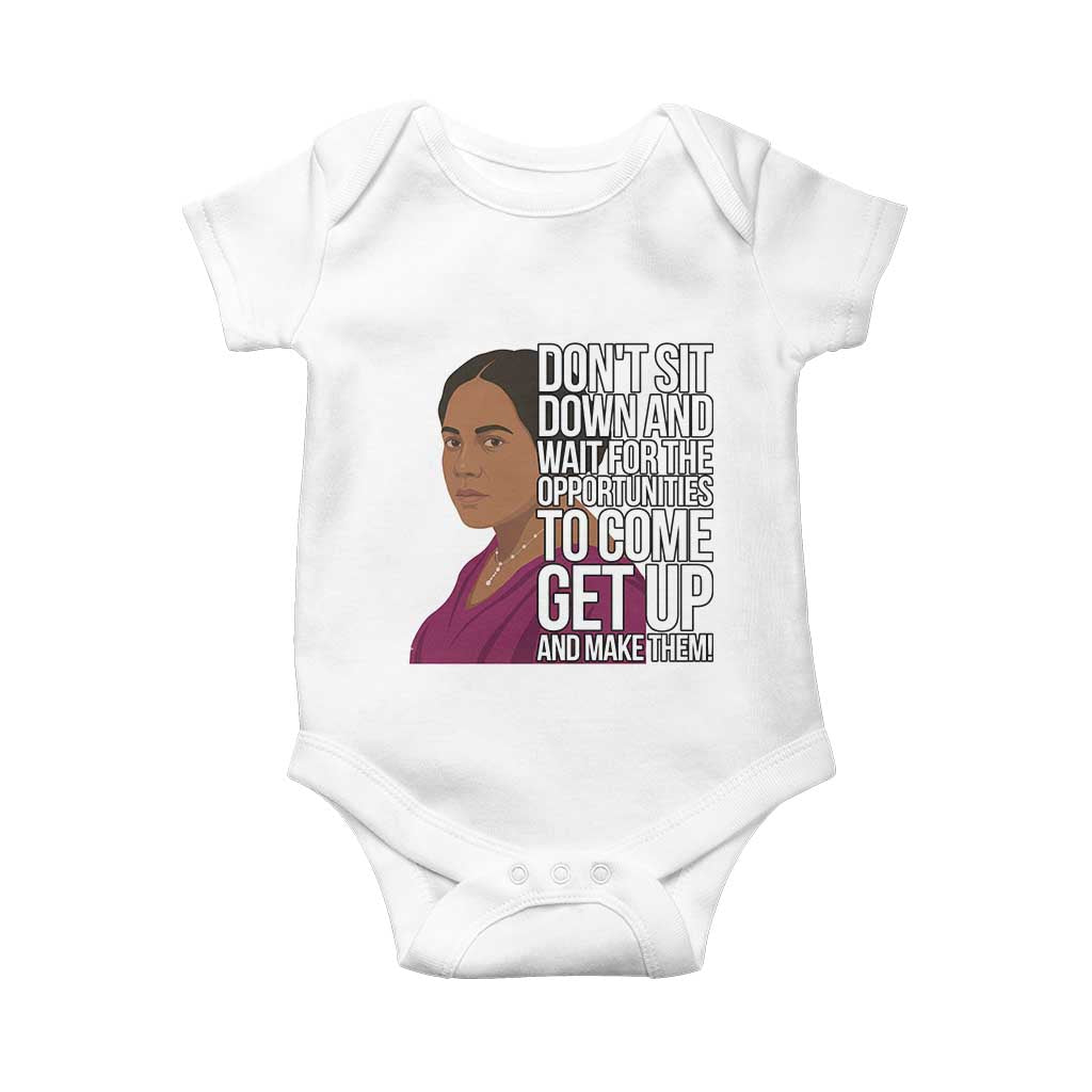 Madam CJ Walker Quote Baby Onesie Do Not Sit Down And Wait For Opportunities - Wonder Print Shop
