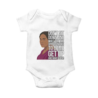 Madam CJ Walker Quote Baby Onesie Do Not Sit Down And Wait For Opportunities - Wonder Print Shop