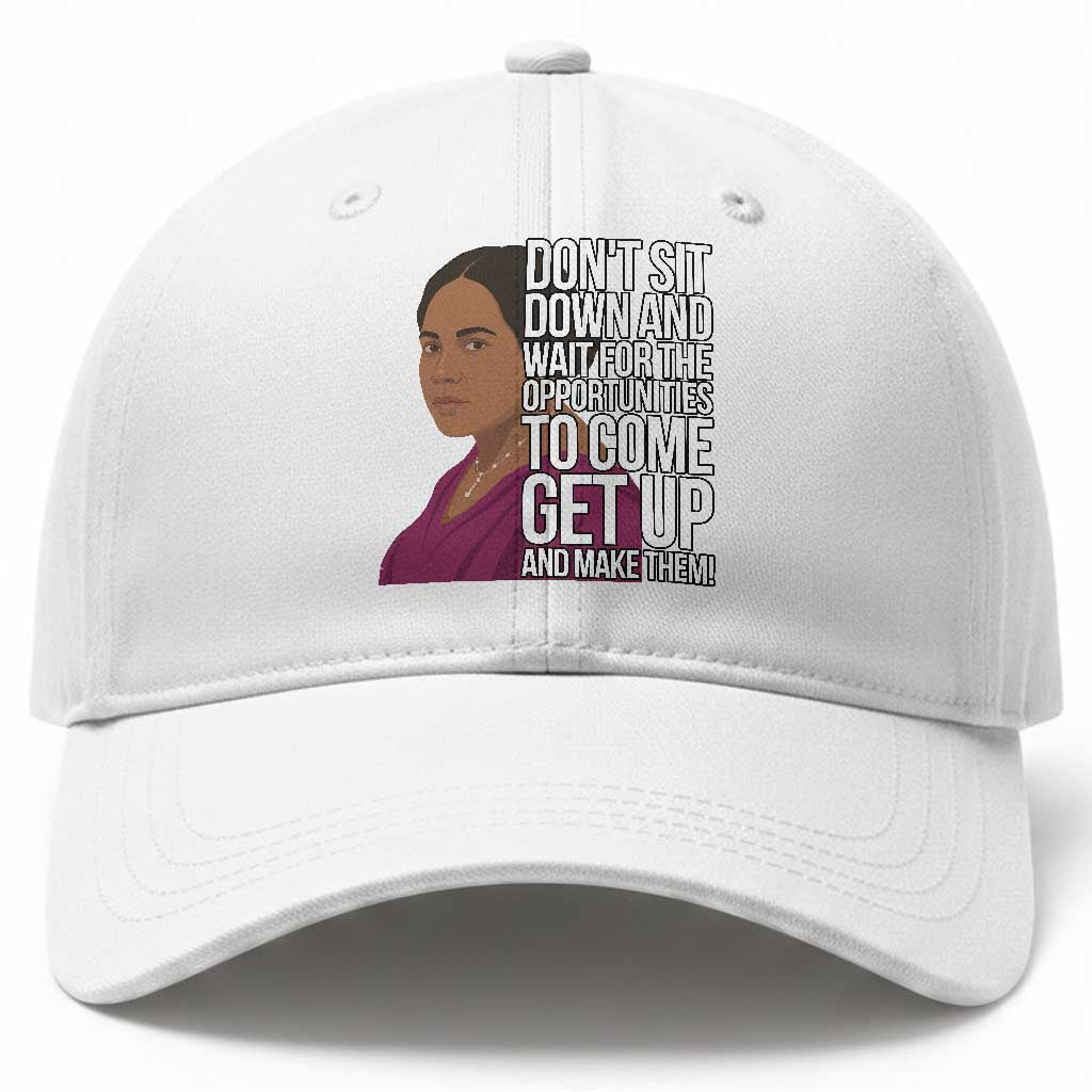 Madam CJ Walker Quote Baseball Cap Do Not Sit Down And Wait For Opportunities