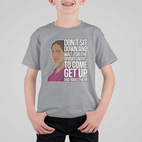 Madam CJ Walker Quote T Shirt For Kid Do Not Sit Down And Wait For Opportunities - Wonder Print Shop