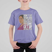 Madam CJ Walker Quote T Shirt For Kid Do Not Sit Down And Wait For Opportunities - Wonder Print Shop
