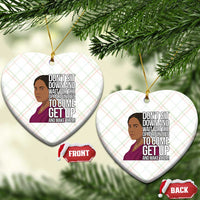 Madam CJ Walker Quote Ceramic Ornament Do Not Sit Down And Wait For Opportunities - Wonder Print Shop