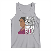 Madam CJ Walker Quote Tank Top Do Not Sit Down And Wait For Opportunities - Wonder Print Shop