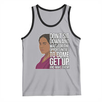 Madam CJ Walker Quote Tank Top Do Not Sit Down And Wait For Opportunities - Wonder Print Shop
