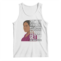 Madam CJ Walker Quote Tank Top Do Not Sit Down And Wait For Opportunities - Wonder Print Shop