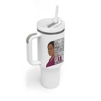 Madam CJ Walker Quote Tumbler With Handle Do Not Sit Down And Wait For Opportunities - Wonder Print Shop