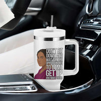 Madam CJ Walker Quote Tumbler With Handle Do Not Sit Down And Wait For Opportunities - Wonder Print Shop