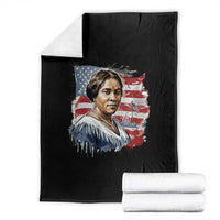 Madam CJ Walker Patriotic Throw Blanket Strong Black Woman Leader - Wonder Print Shop