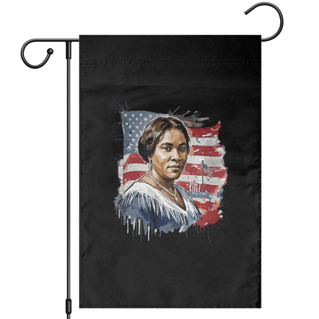 Madam CJ Walker Patriotic Garden Flag Strong Black Woman Leader - Wonder Print Shop