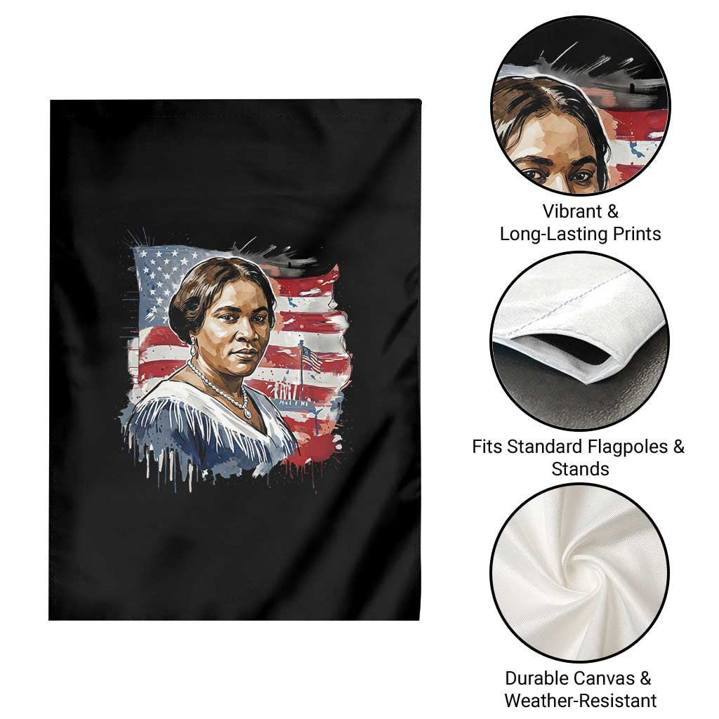 Madam CJ Walker Patriotic Garden Flag Strong Black Woman Leader - Wonder Print Shop