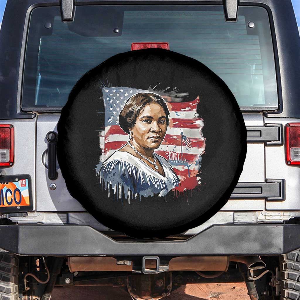 Madam CJ Walker Patriotic Spare Tire Cover Strong Black Woman Leader - Wonder Print Shop