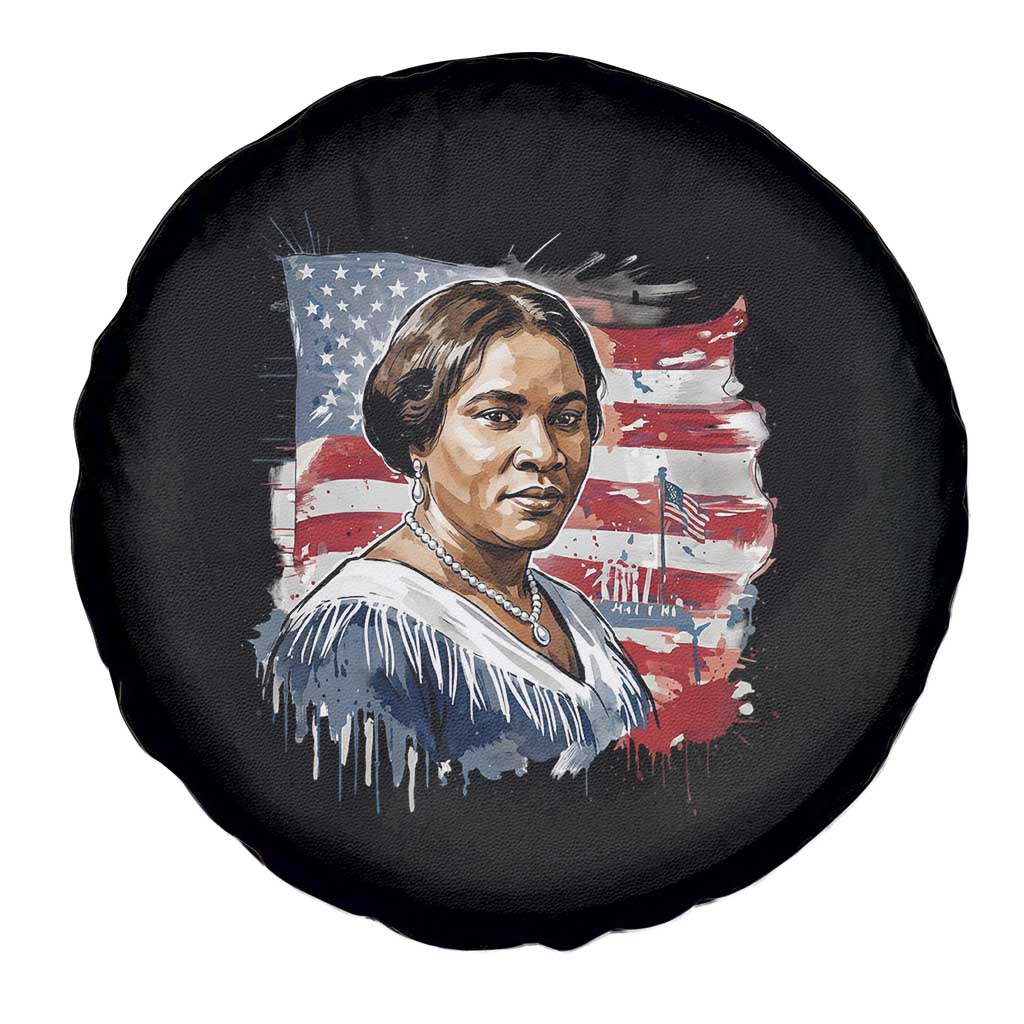Madam CJ Walker Patriotic Spare Tire Cover Strong Black Woman Leader - Wonder Print Shop