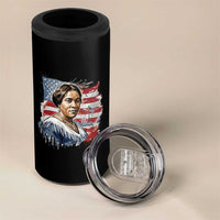 Madam CJ Walker Patriotic 4 in 1 Can Cooler Tumbler Strong Black Woman Leader - Wonder Print Shop