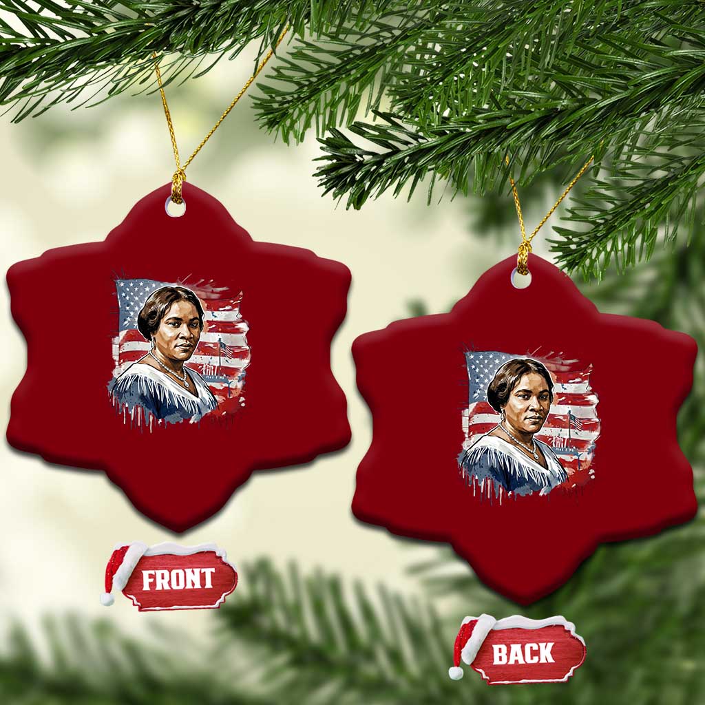 Madam CJ Walker Patriotic Ceramic Ornament Strong Black Woman Leader - Wonder Print Shop