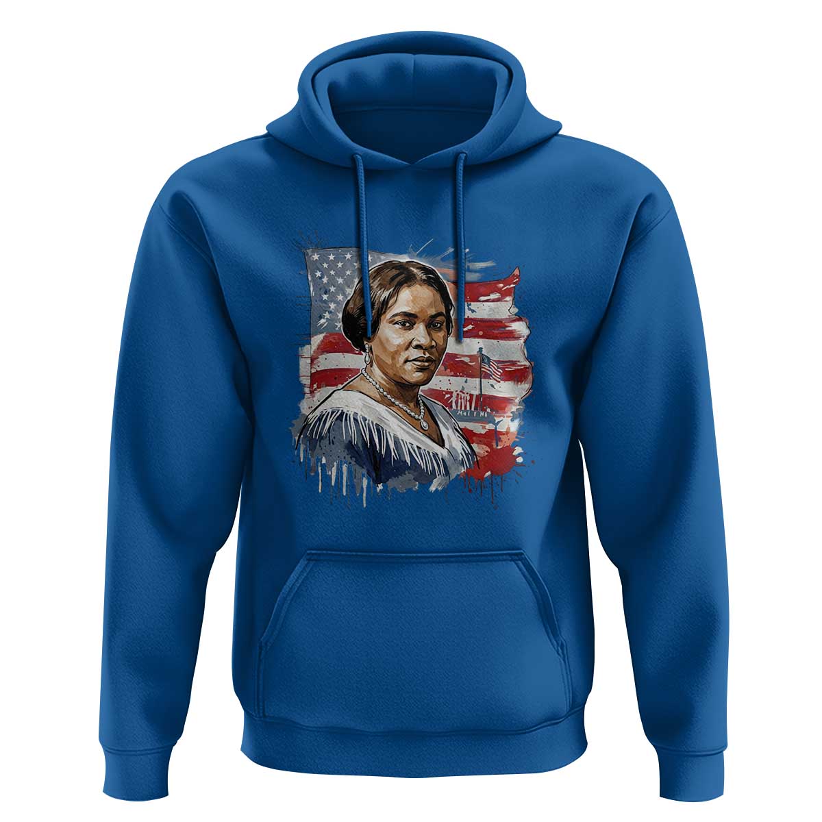 Madam CJ Walker Patriotic Hoodie Strong Black Woman Leader - Wonder Print Shop