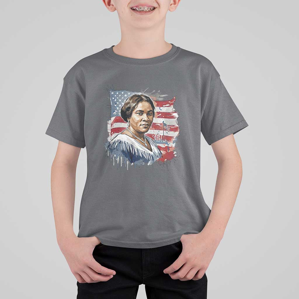 Madam CJ Walker Patriotic T Shirt For Kid Strong Black Woman Leader - Wonder Print Shop