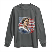 Madam CJ Walker Patriotic Long Sleeve Shirt Strong Black Woman Leader - Wonder Print Shop