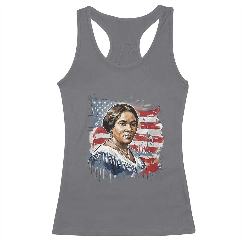 Madam CJ Walker Patriotic Racerback Tank Top Strong Black Woman Leader - Wonder Print Shop
