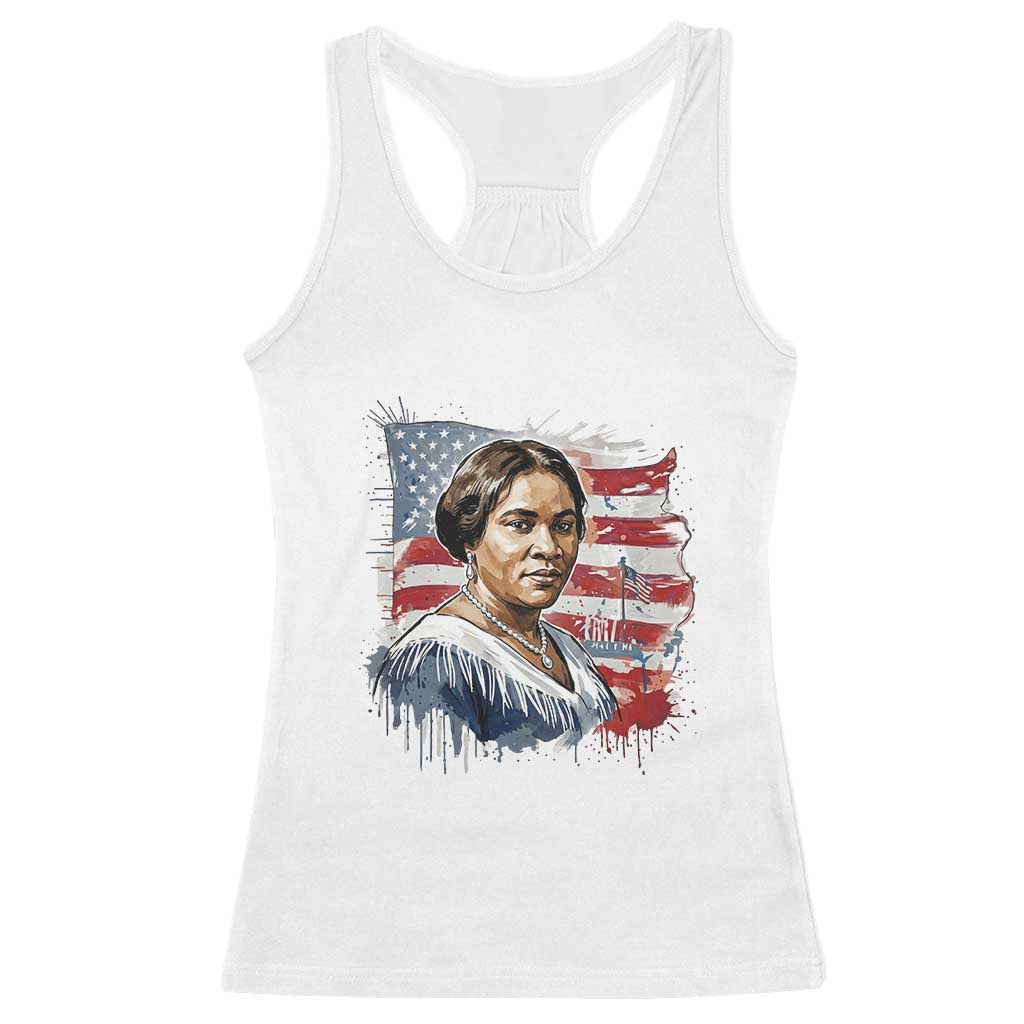 Madam CJ Walker Patriotic Racerback Tank Top Strong Black Woman Leader - Wonder Print Shop