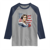 Madam CJ Walker Patriotic Raglan Shirt Strong Black Woman Leader - Wonder Print Shop