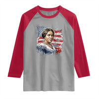 Madam CJ Walker Patriotic Raglan Shirt Strong Black Woman Leader - Wonder Print Shop